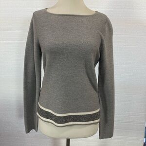 Fabiana Filippi wool/cotton/cashmere gray sweater